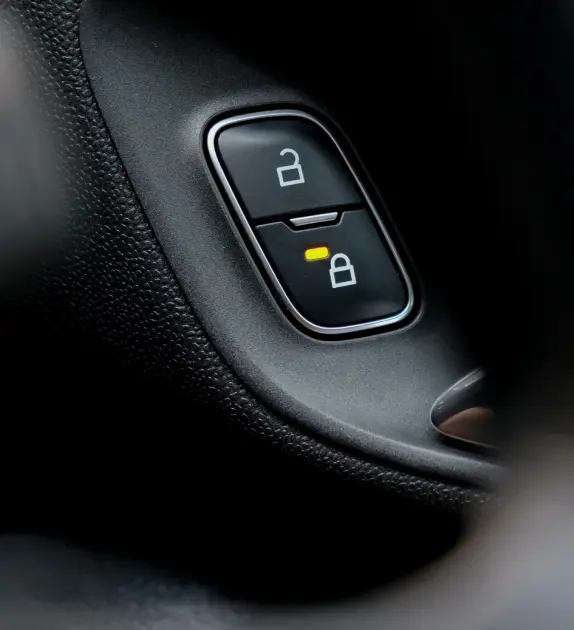 Car door lock button.